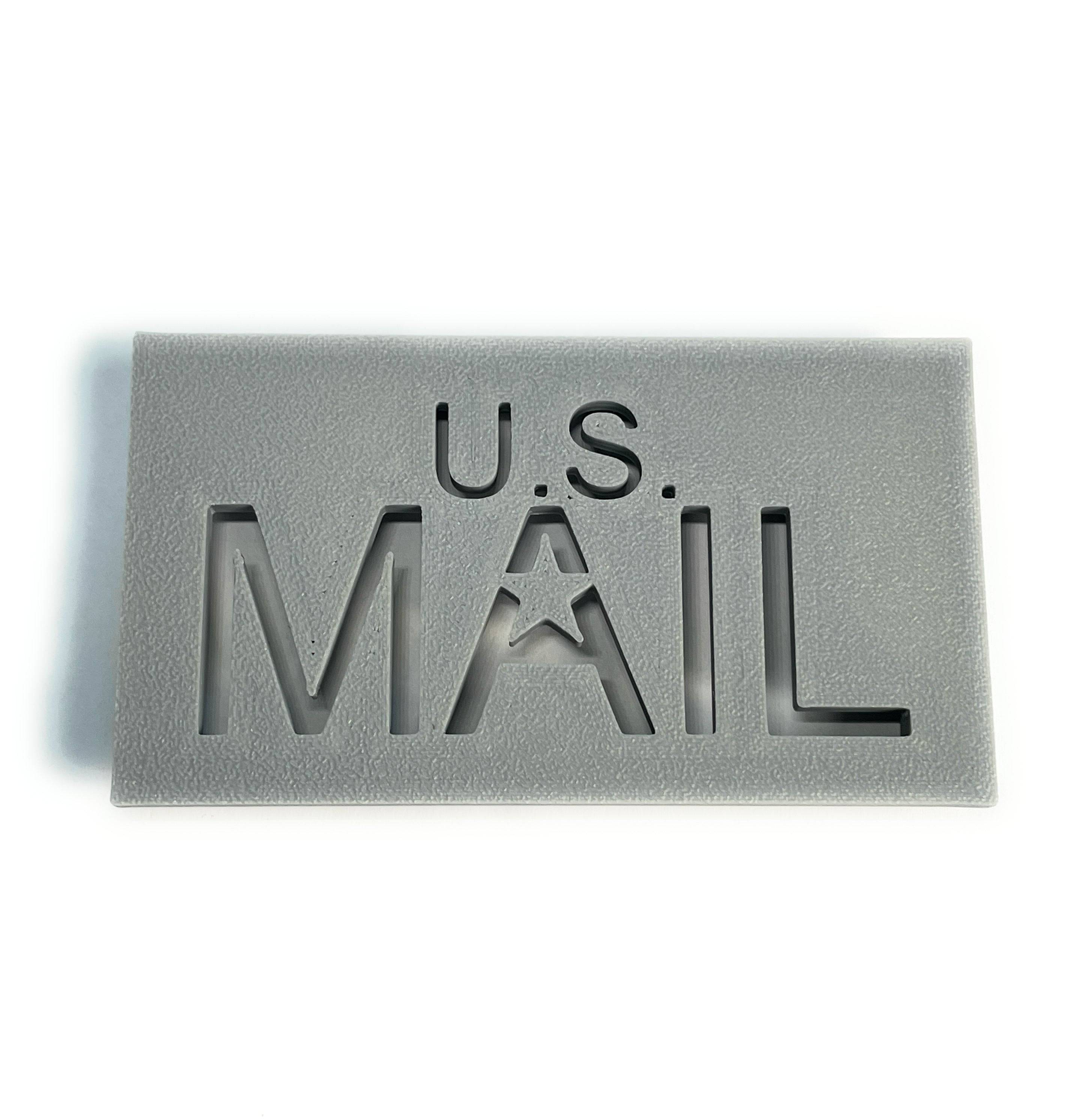 gray front mailbox flag for brick or stone mailboxes is a unique color that will set your mailbox decor apart.